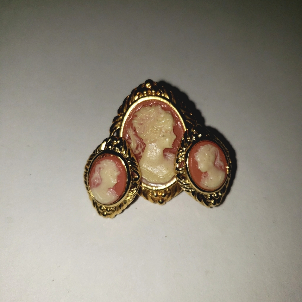 Vintage earrings and knecklace charm